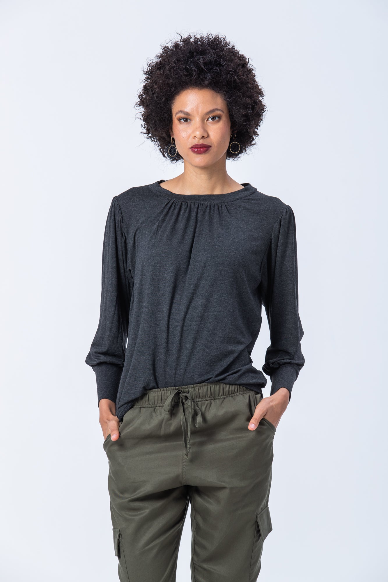Aspen Winter T-shirt - Dark Grey Melange