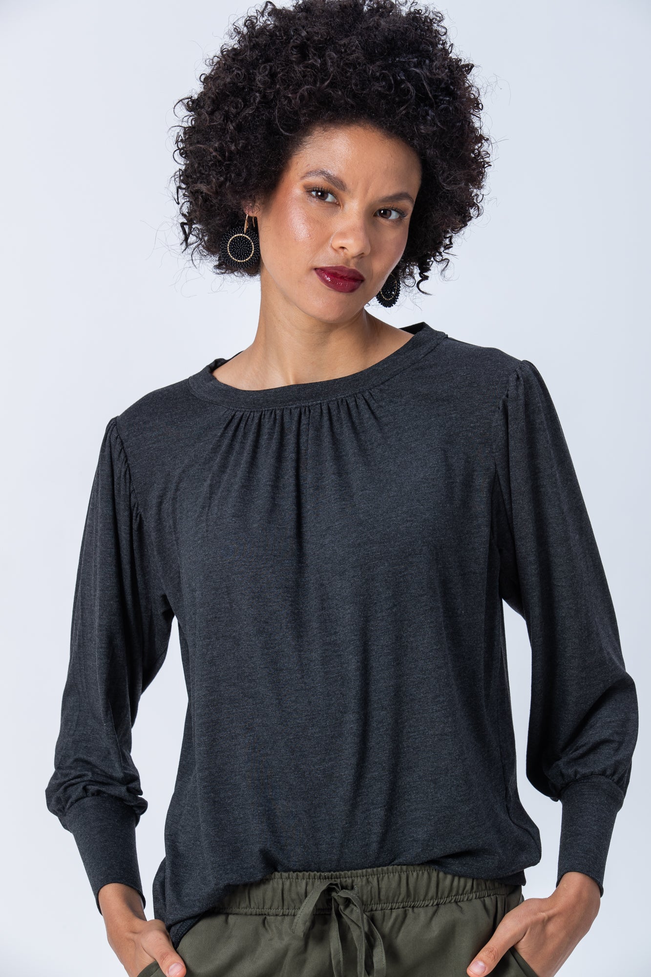 Aspen Winter T-shirt - Dark Grey Melange
