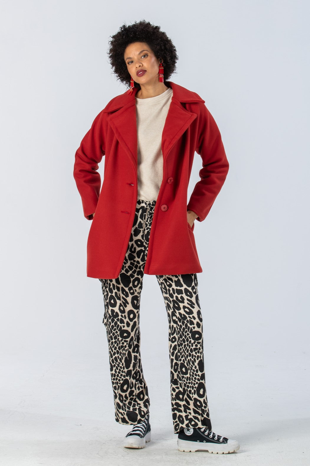 Maya Winter Coat - Chilli
