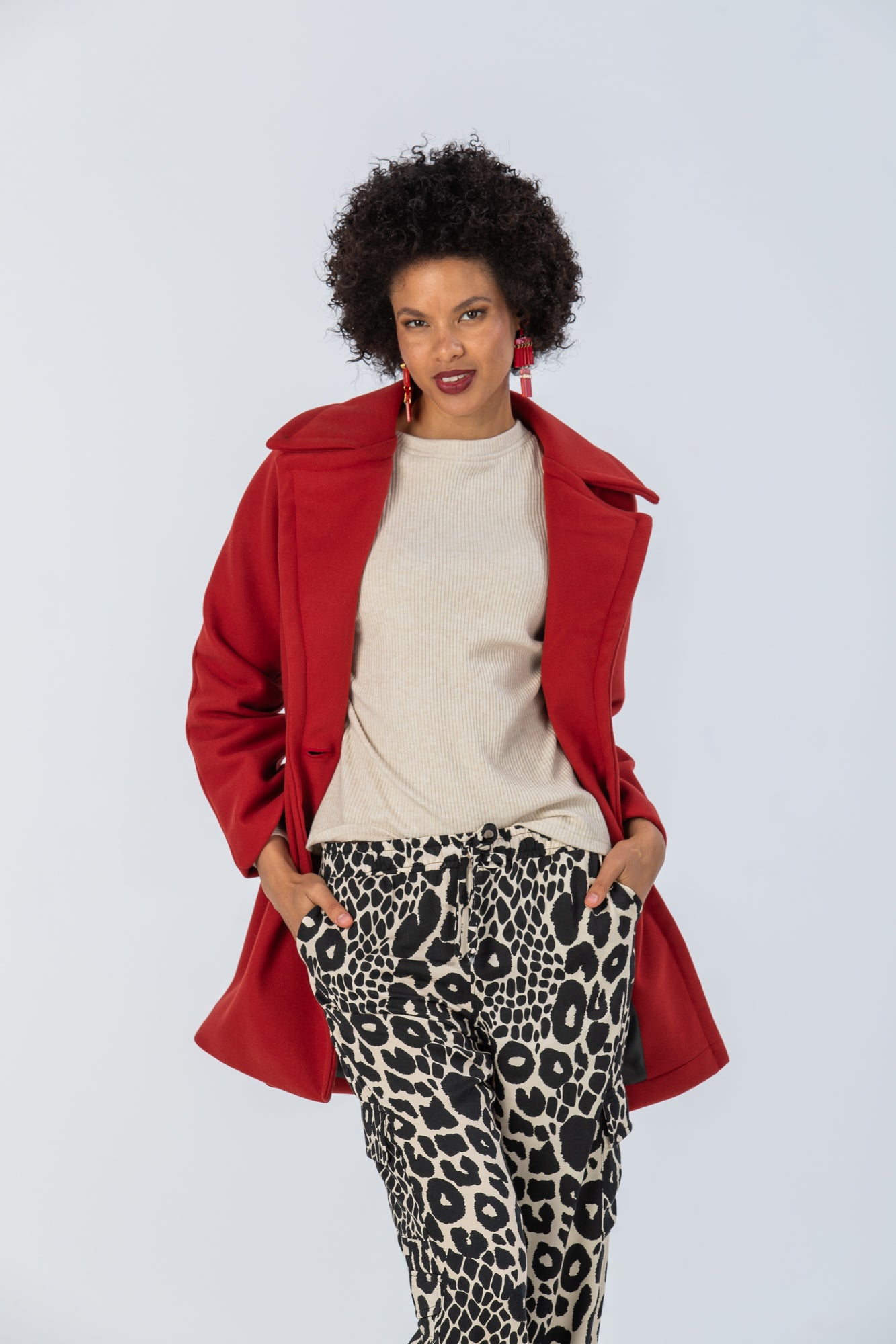 Maya Winter Coat - Chilli