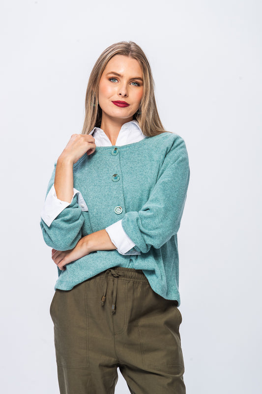 Simone Cardigan - Iceberg Blue