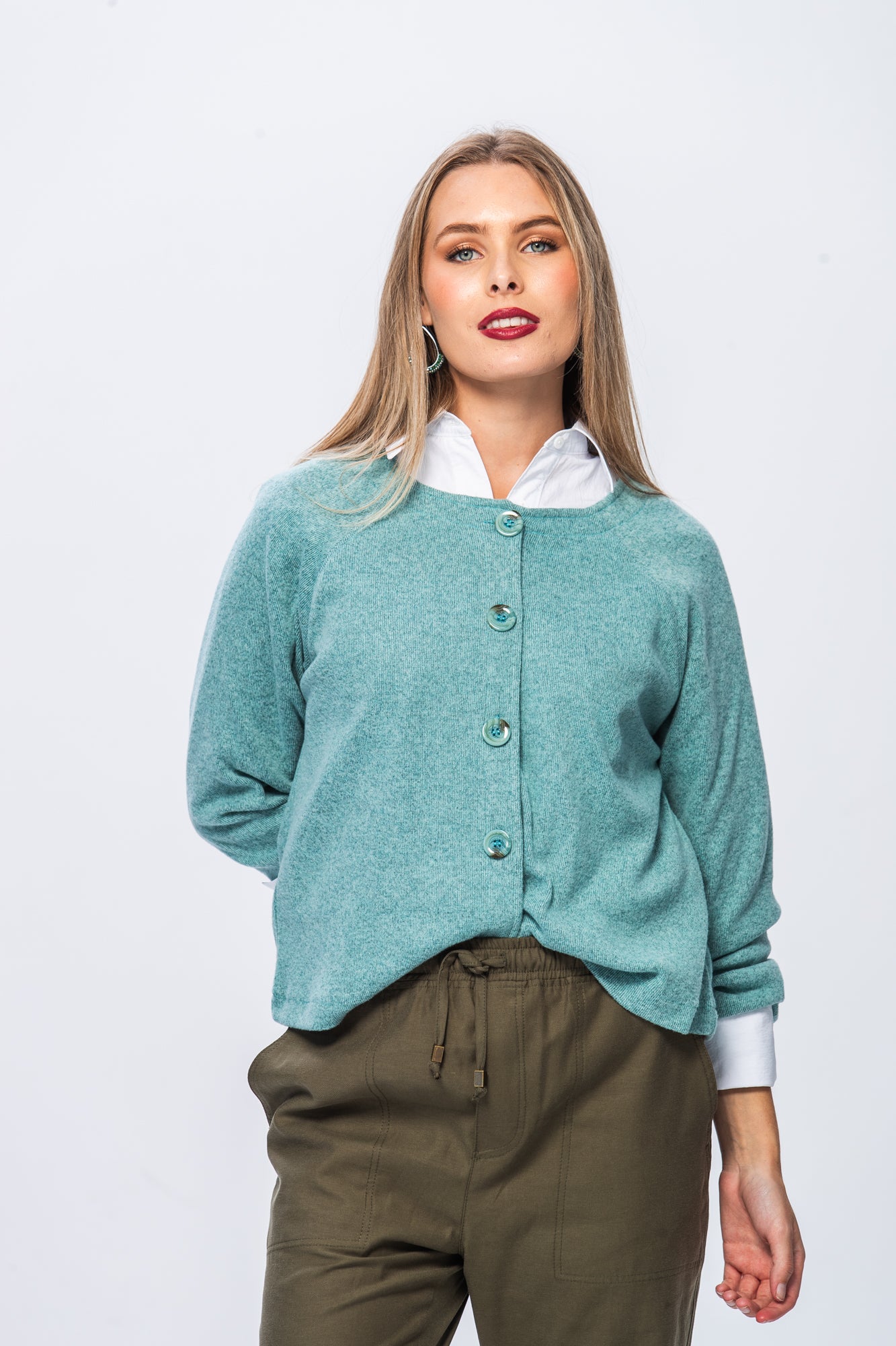 Simone Cardigan - Iceberg Blue