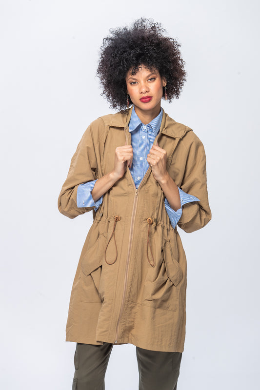 Sofia Raincoat - Tan