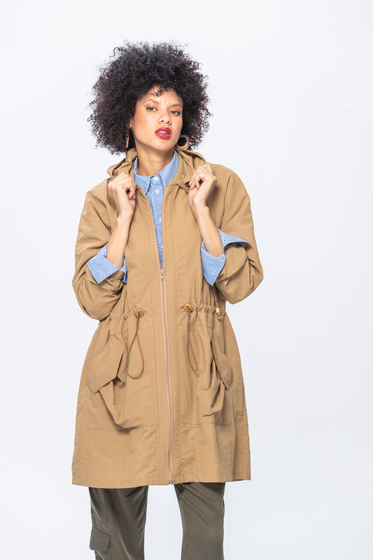 Sofia Raincoat - Tan