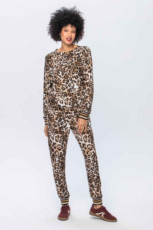 Ella Joggers - Animal Print
