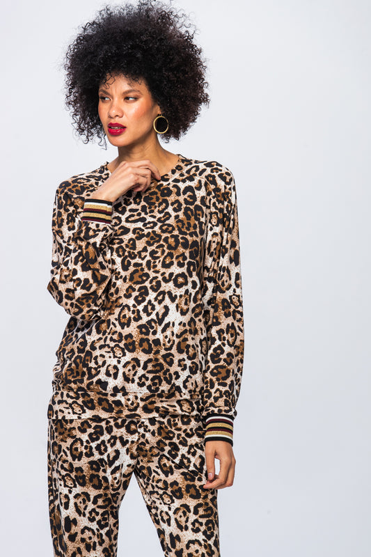 Billie Sweatshirt - Animal Print