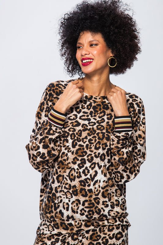 Billie Sweatshirt - Animal Print