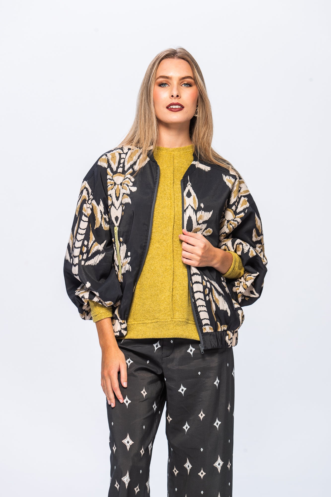 Josephine Bomber Jacket - Grey