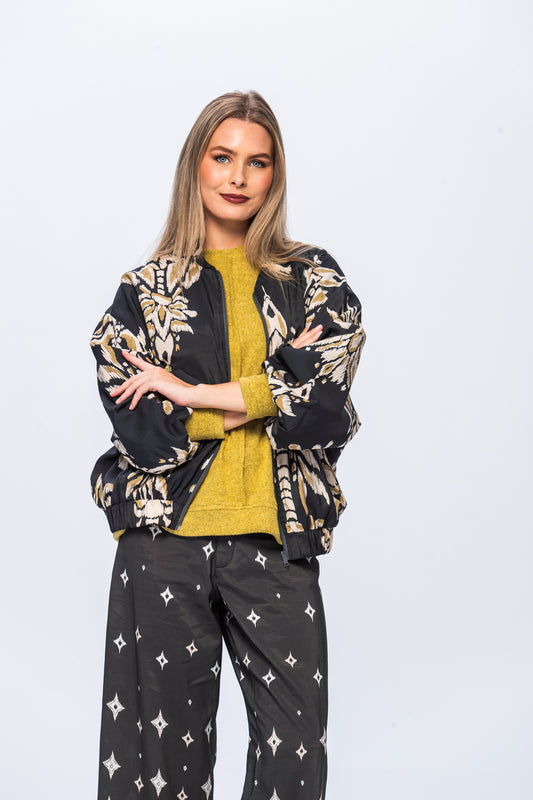 Josephine Bomber Jacket - Grey