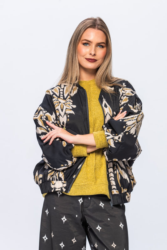 Josephine Bomber Jacket - Grey