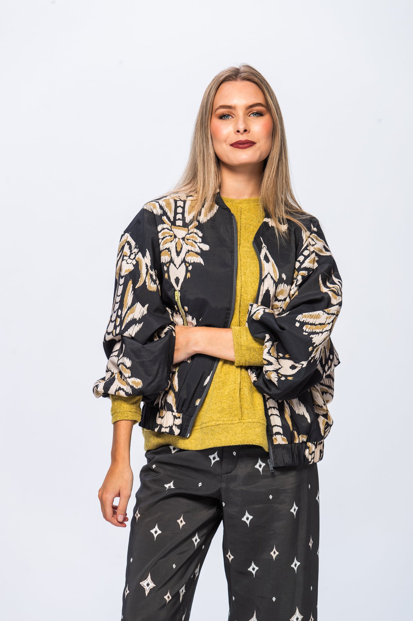 Josephine Bomber Jacket - Grey