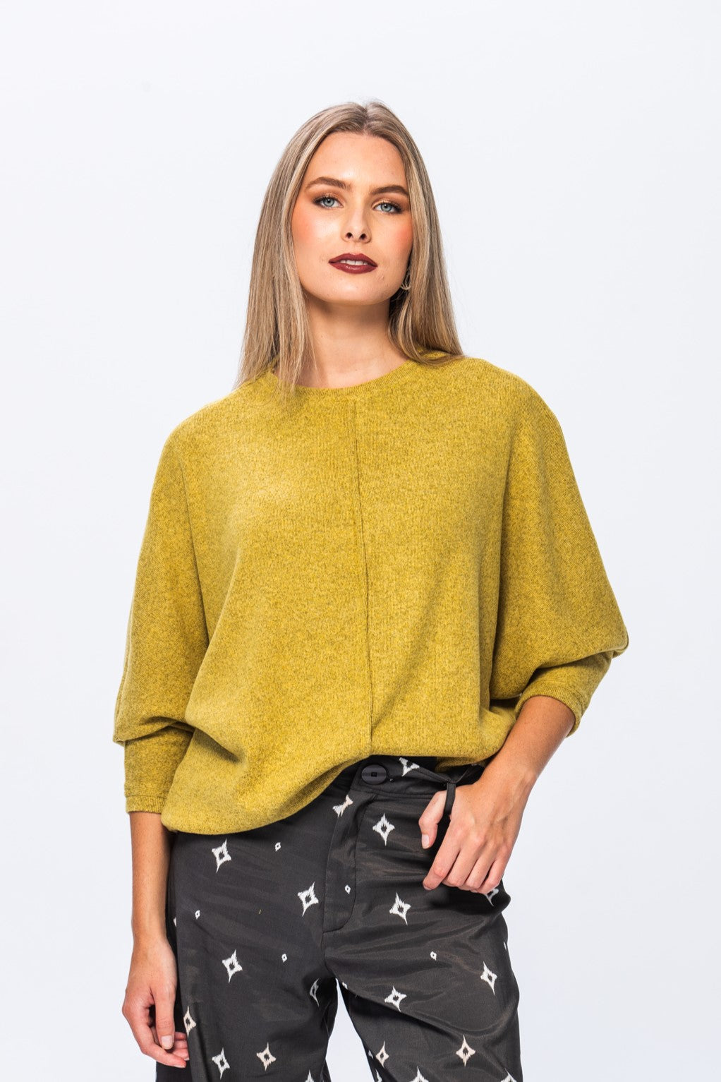 Diana Winter Knit - Warm Olive
