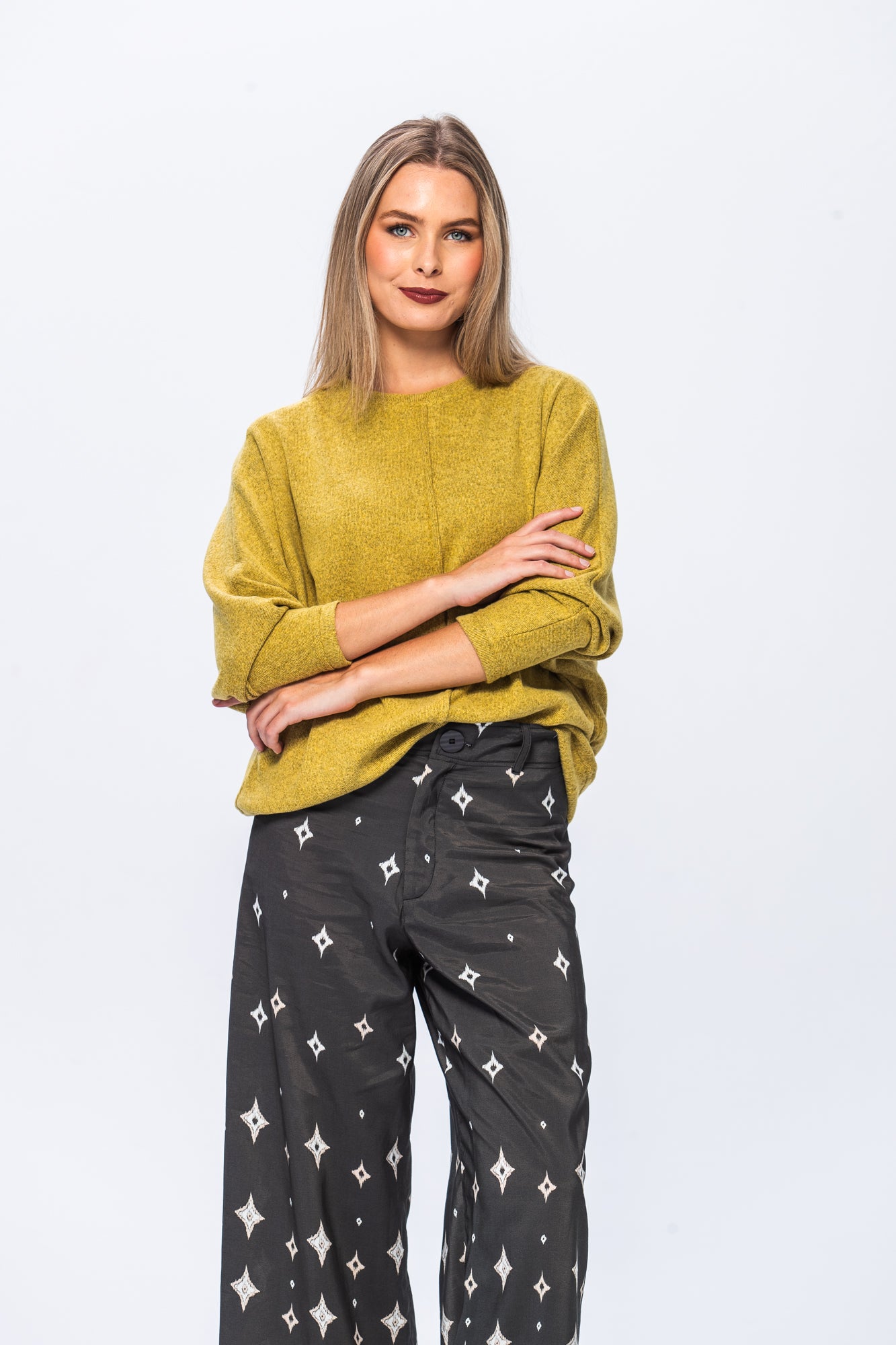 Diana Winter Knit - Warm Olive
