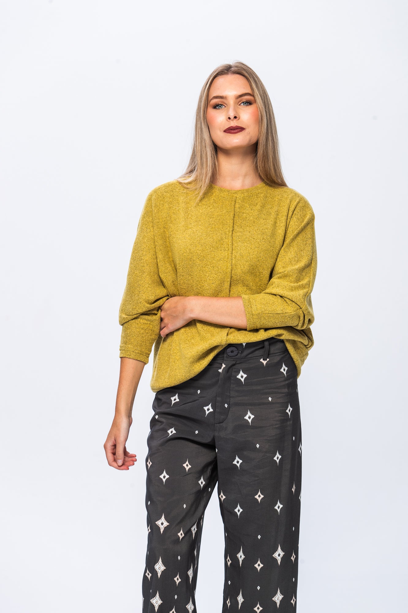 Diana Winter Knit - Warm Olive