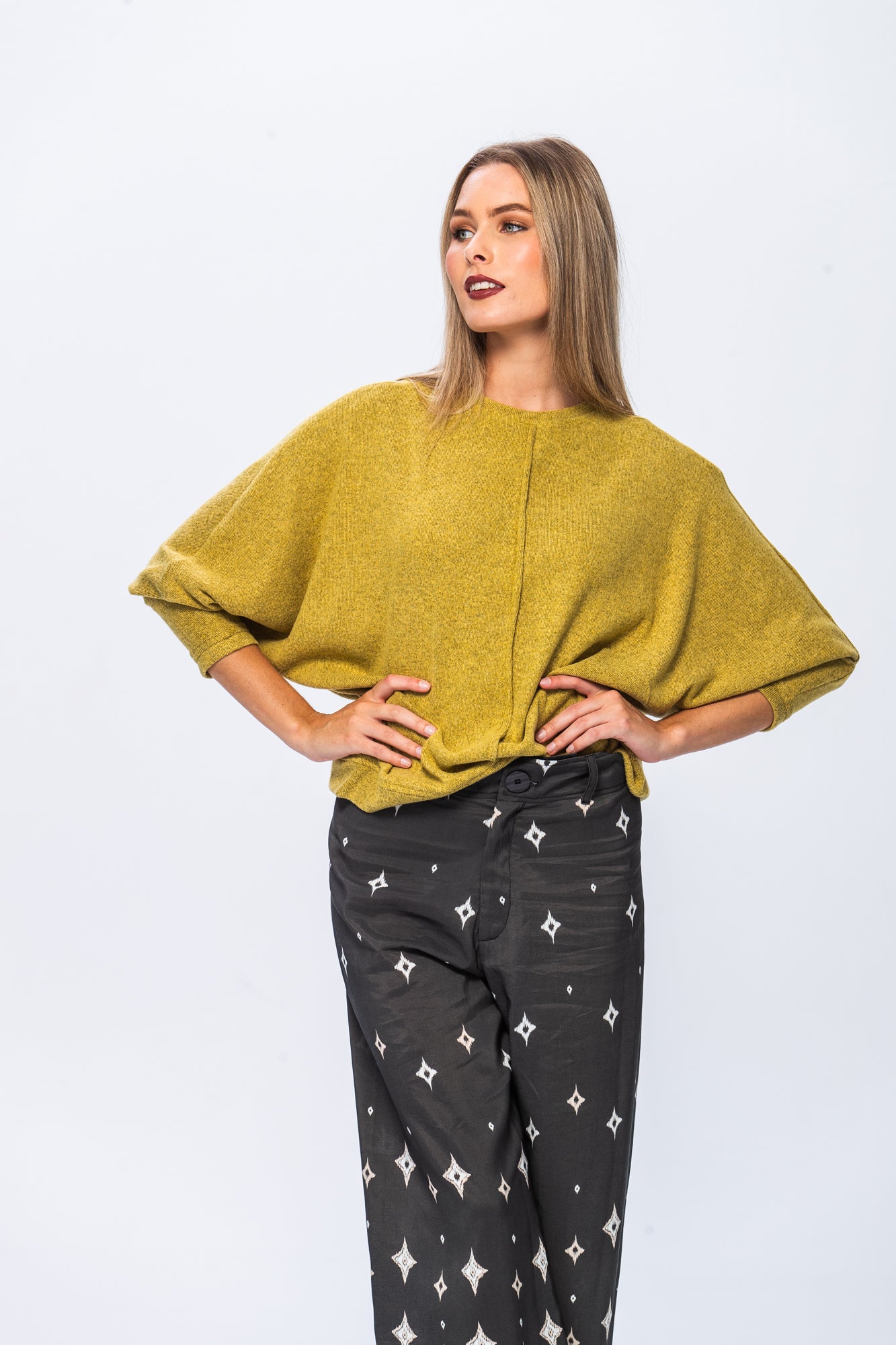 Diana Winter Knit - Warm Olive