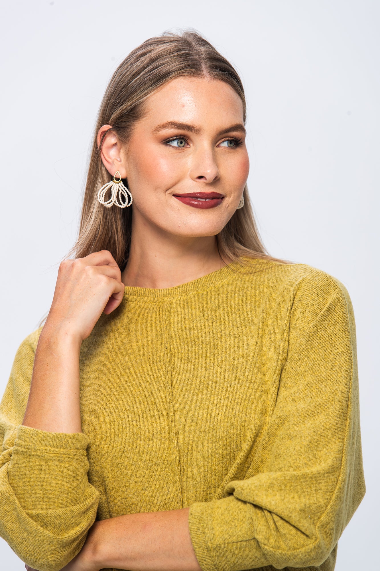 Diana Winter Knit - Warm Olive
