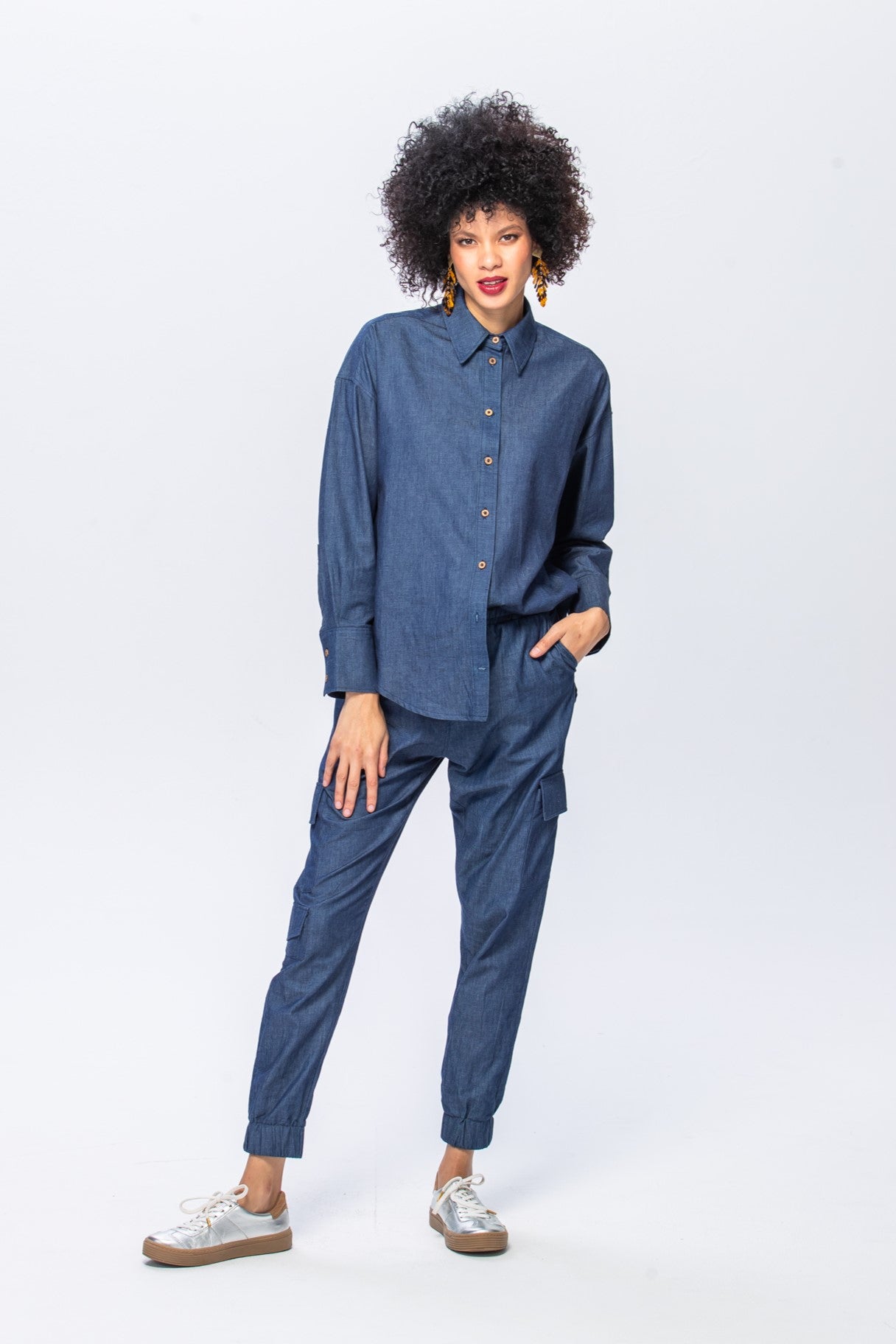 Boston Cargo Pants - Denim