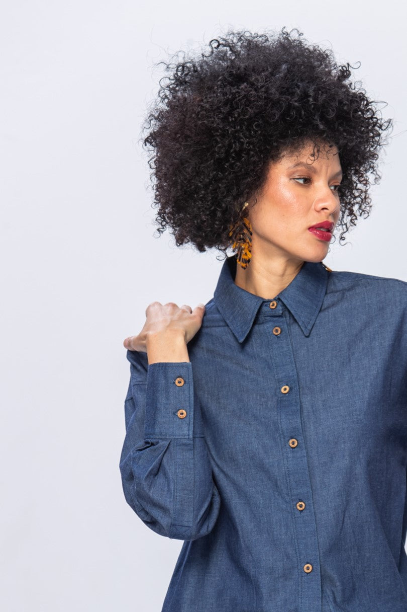 Hepburn Winter Shirt - Denim