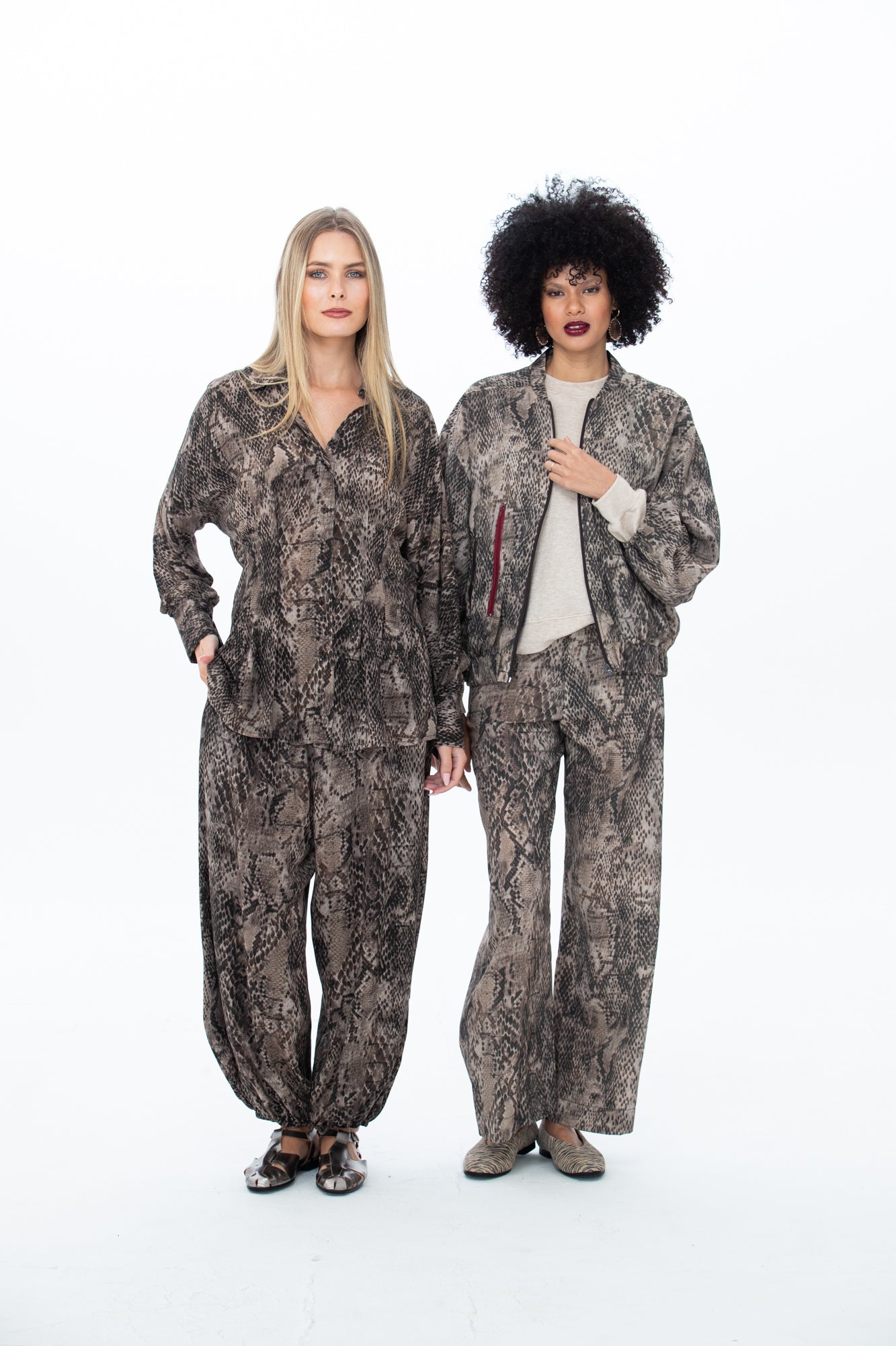 Stella Balloon Pants - Snakeskin