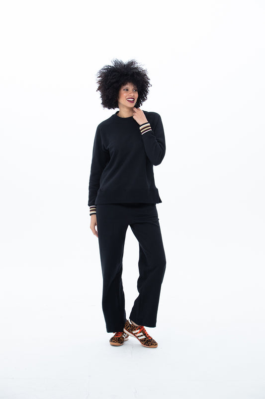 Nina Wide Leg Pants - Black