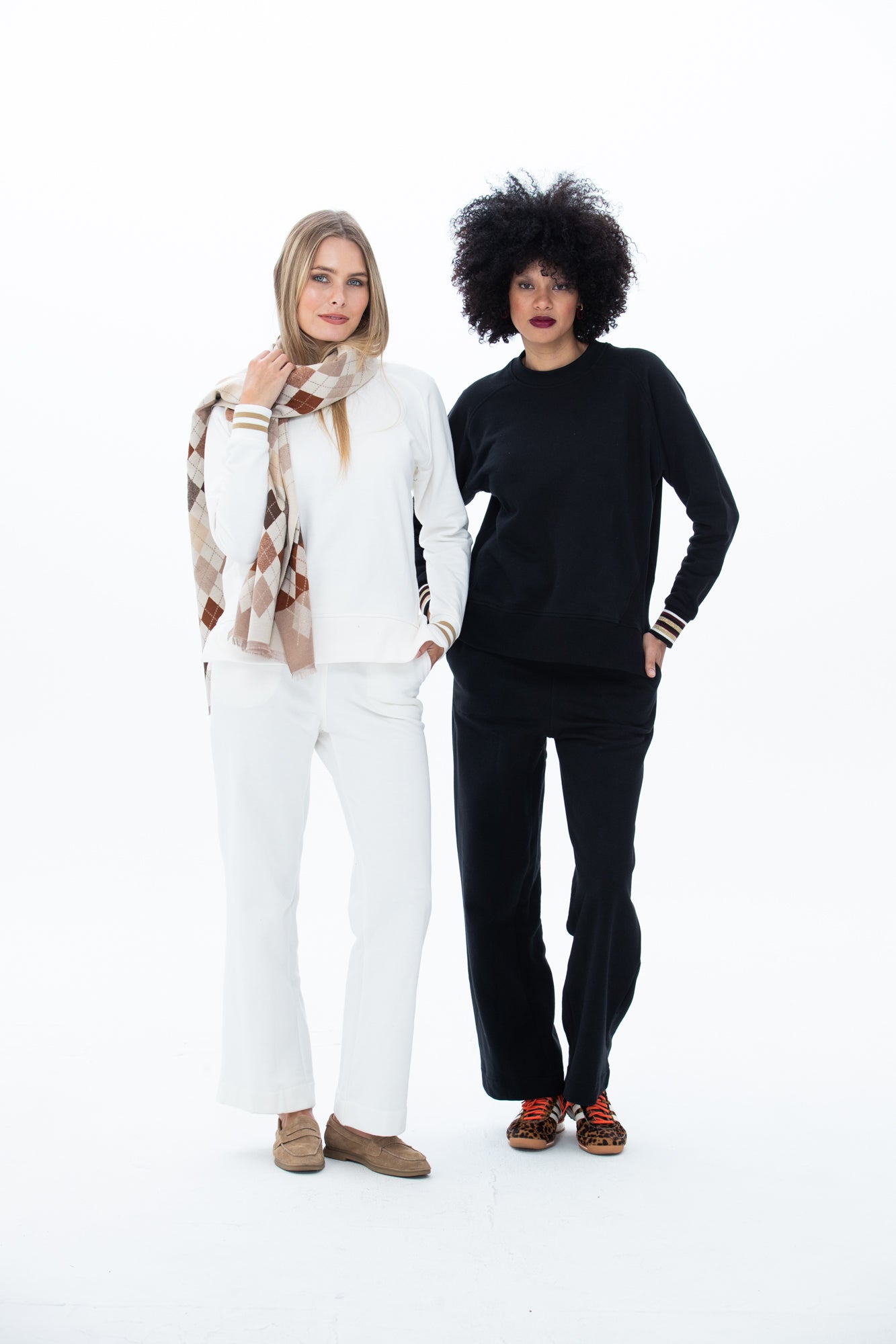 Nina Wide Leg Pants - Creme