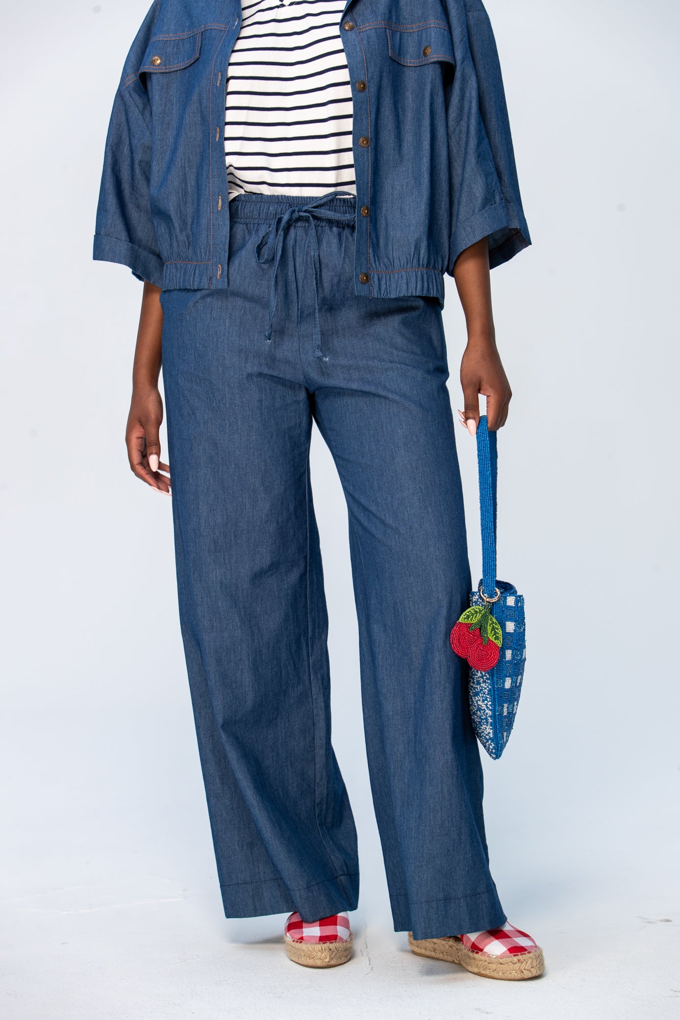 Sydney Wide Leg Pants - Denim