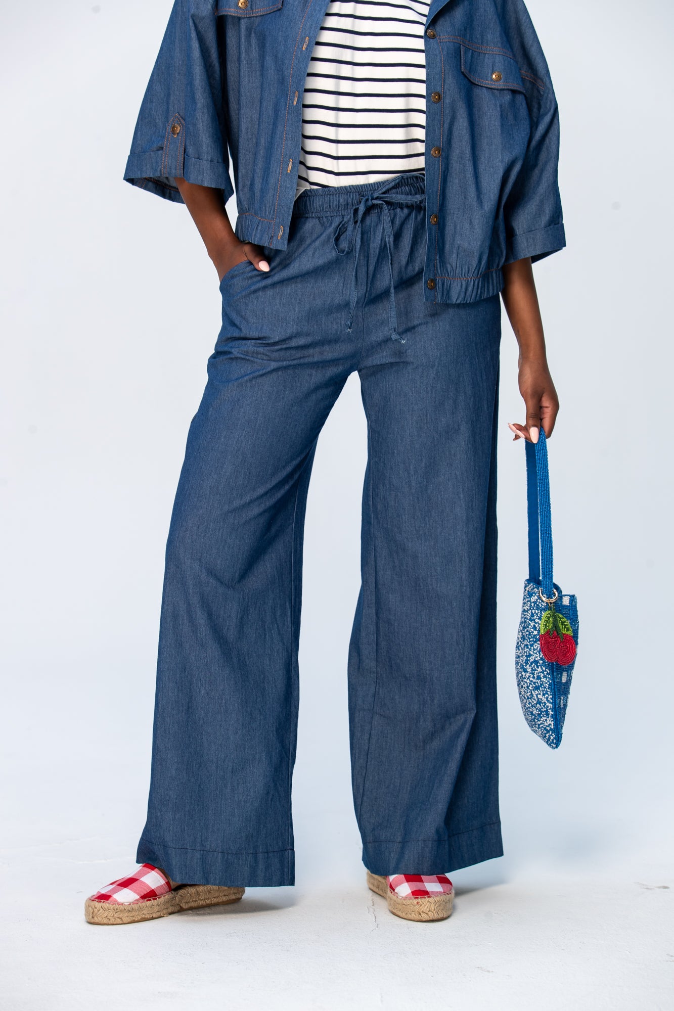 Sydney Wide Leg Pants - Denim