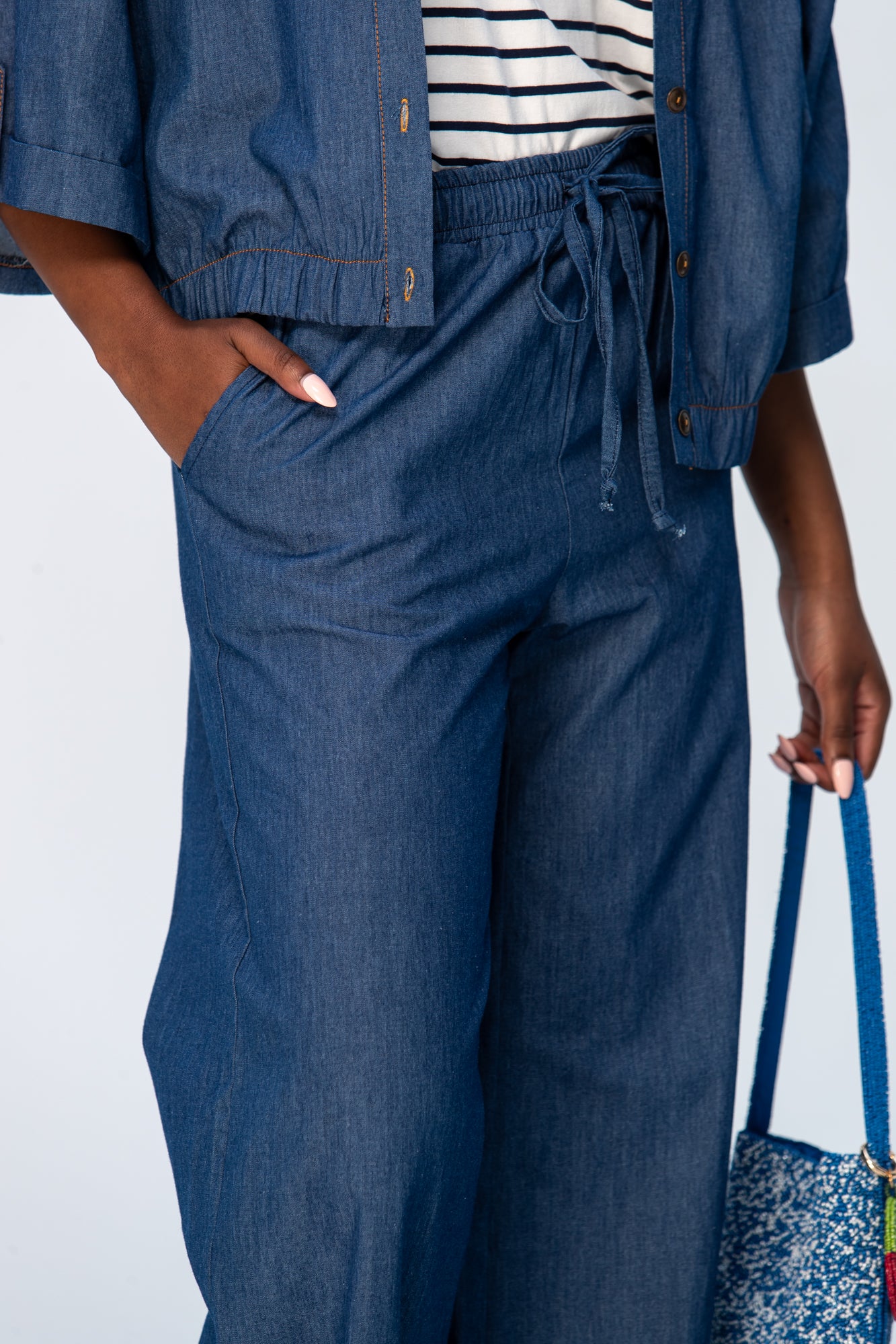 Sydney Wide Leg Pants - Denim