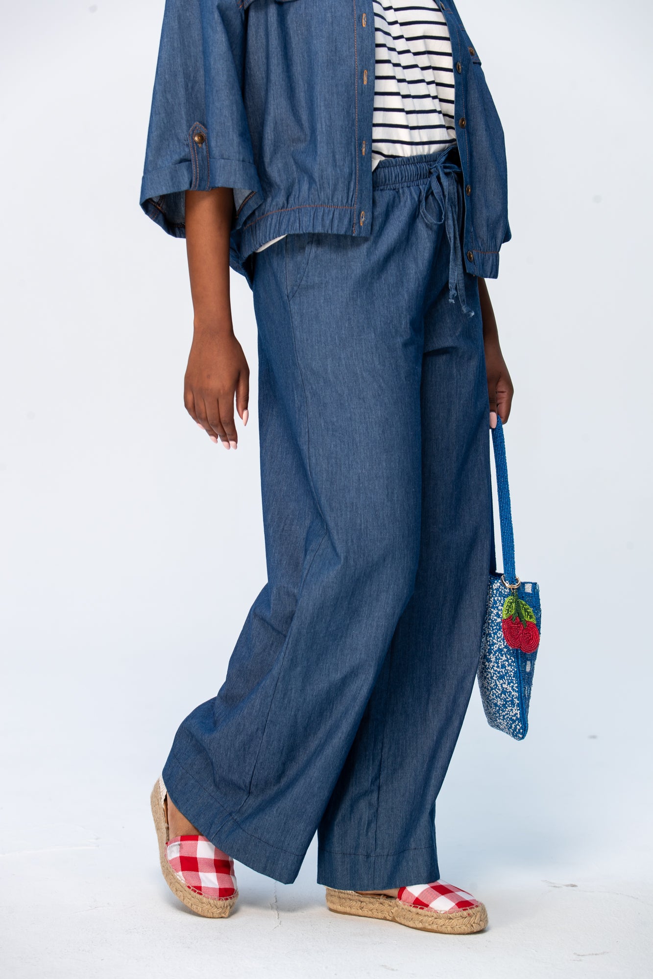 Sydney Wide Leg Pants - Denim