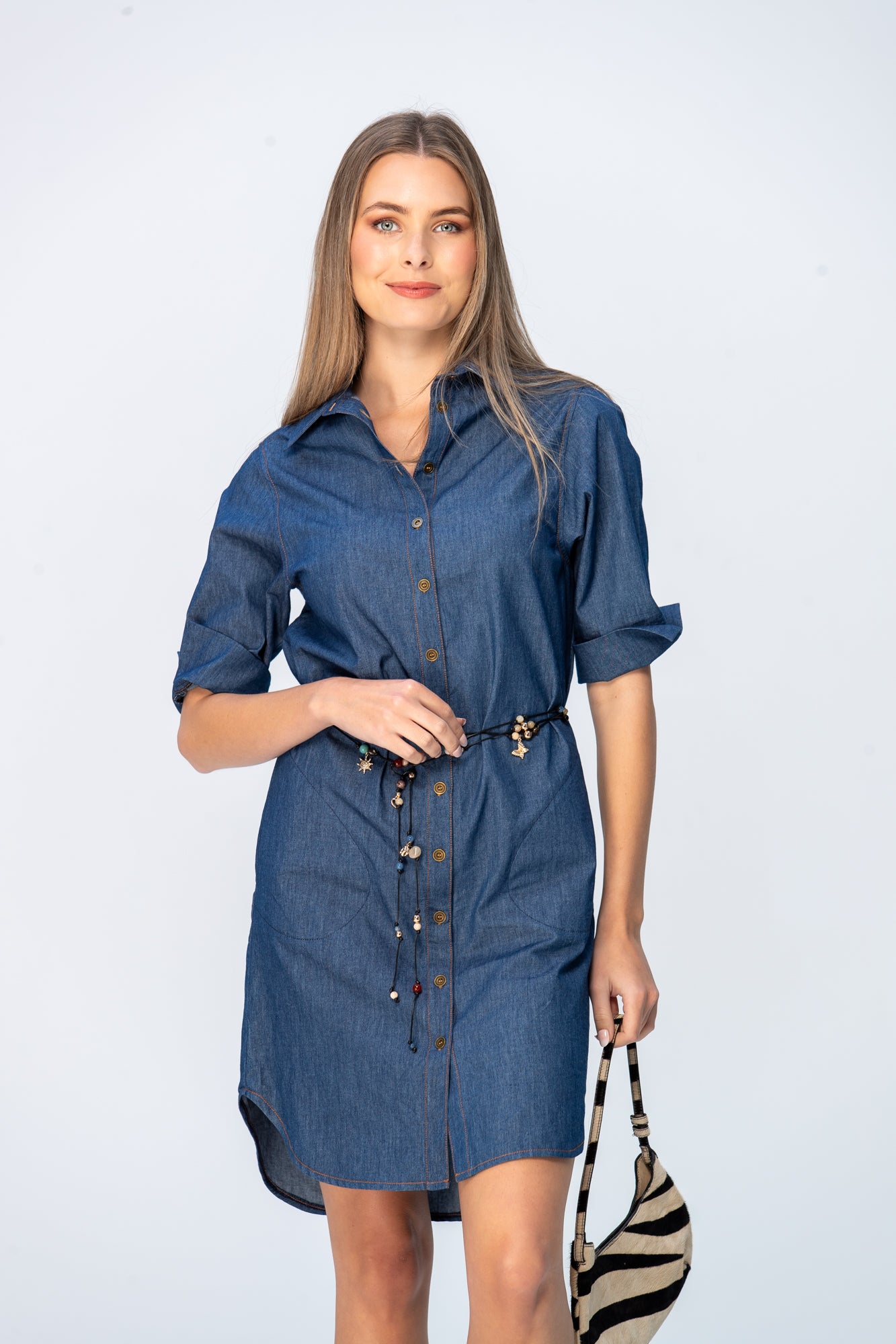 Nina Shirt Dress - Denim