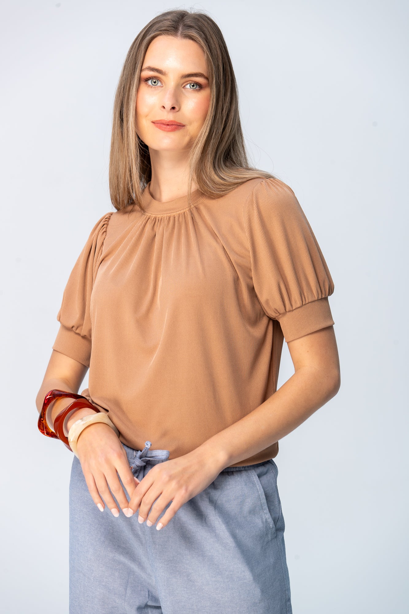 Aspen Summer Tee - Camel