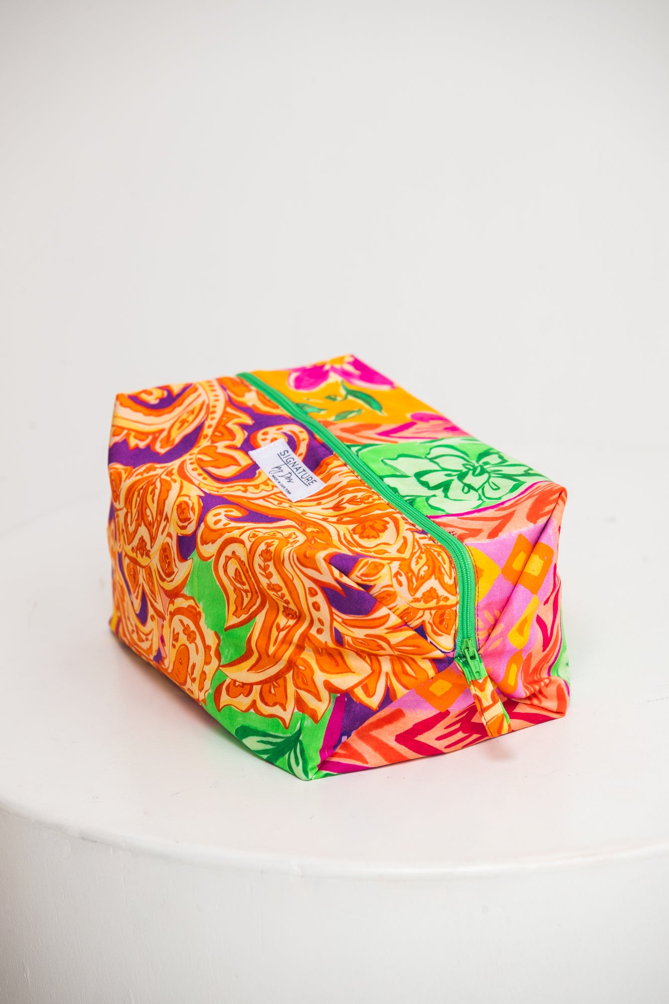 The Intentional Toiletry Bag - Orange Floral