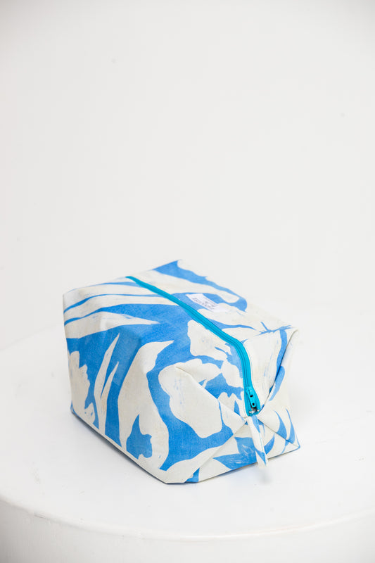 The Intentional Toiletry Bag - Blue and White