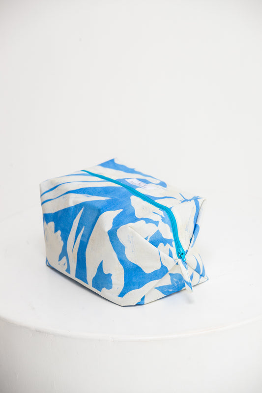 The Intentional Toiletry Bag - Blue and White