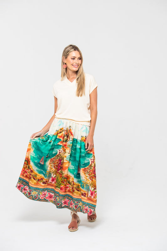 Sorrento Skirt - Tropical