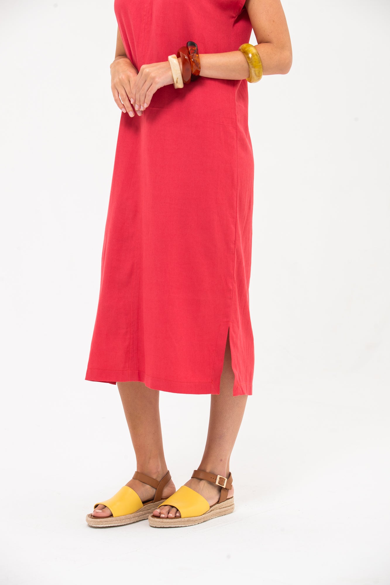 Claire Dress - Coral