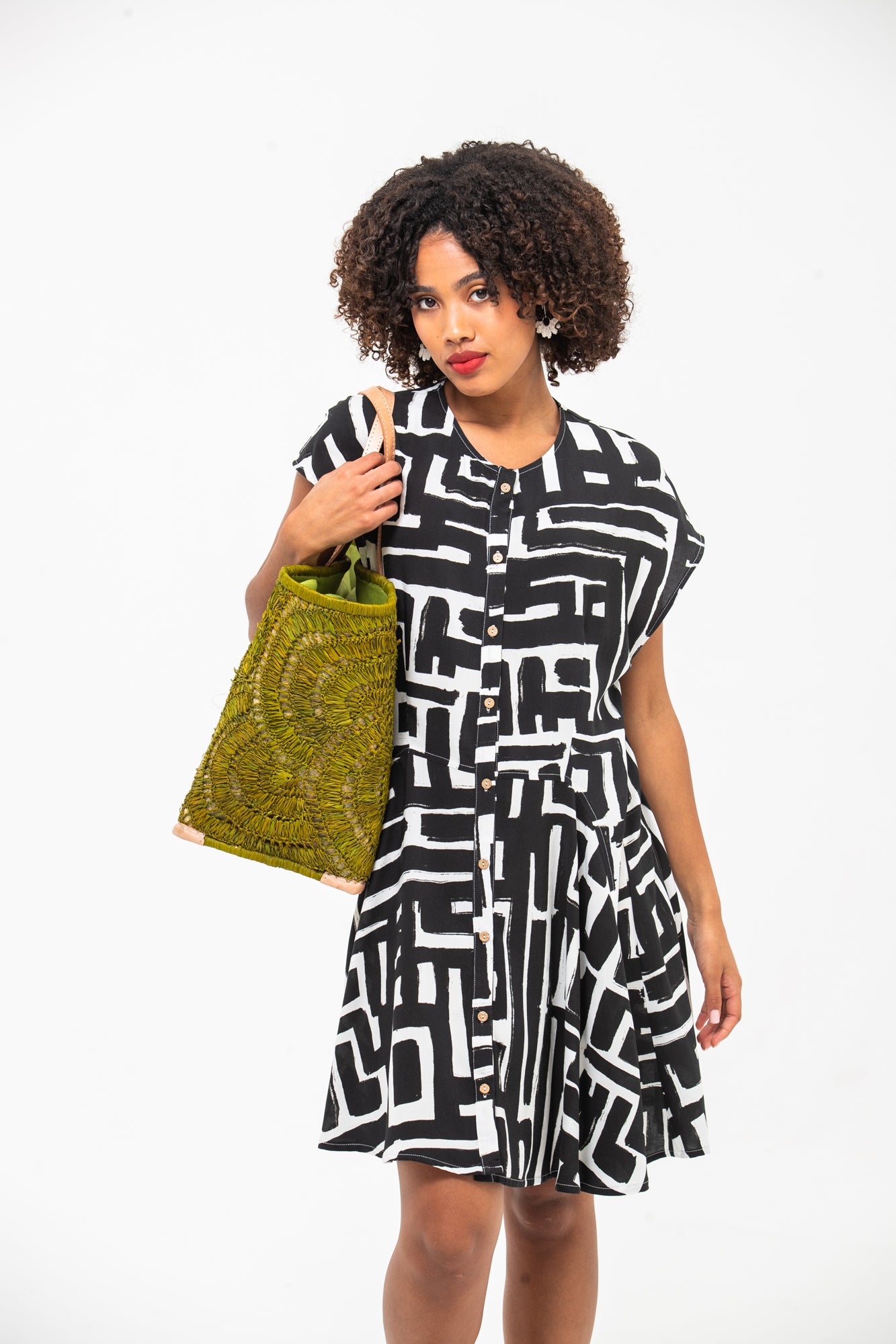 Billie Dress - Black and White