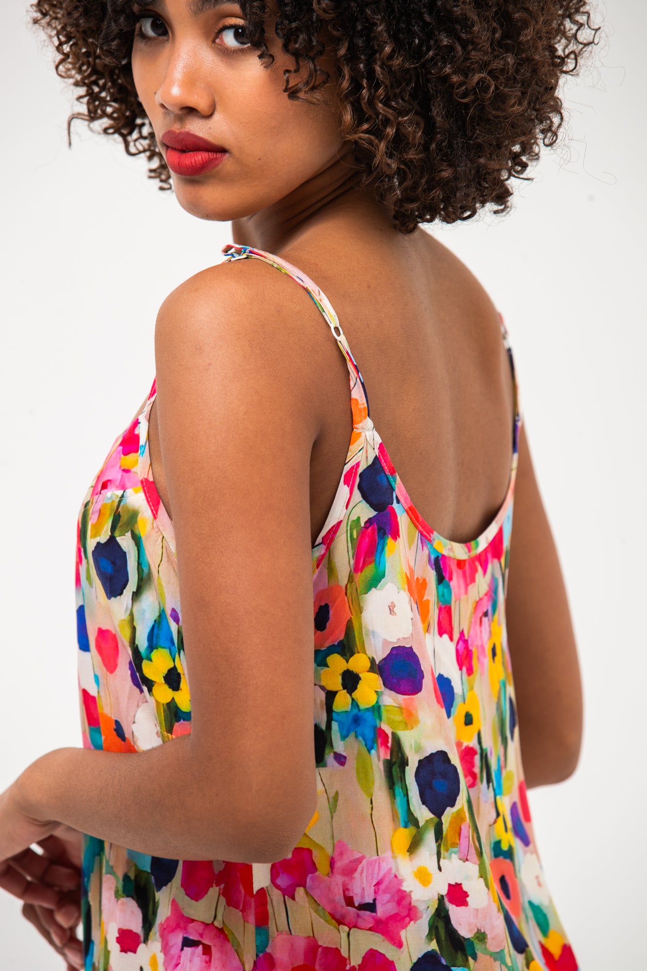 Cami Nightie - Pink Poppy