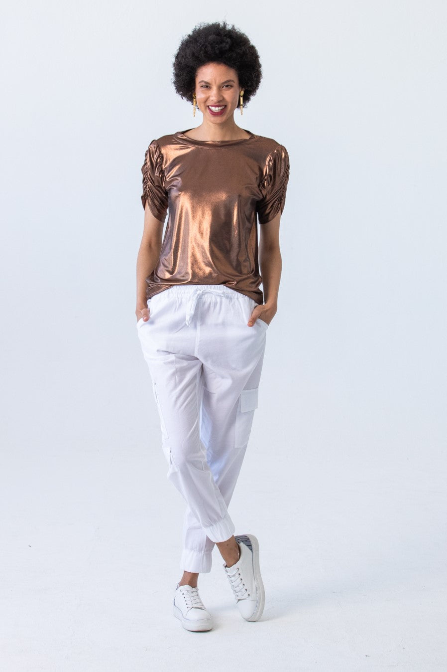 Boston Cargo Pants - White