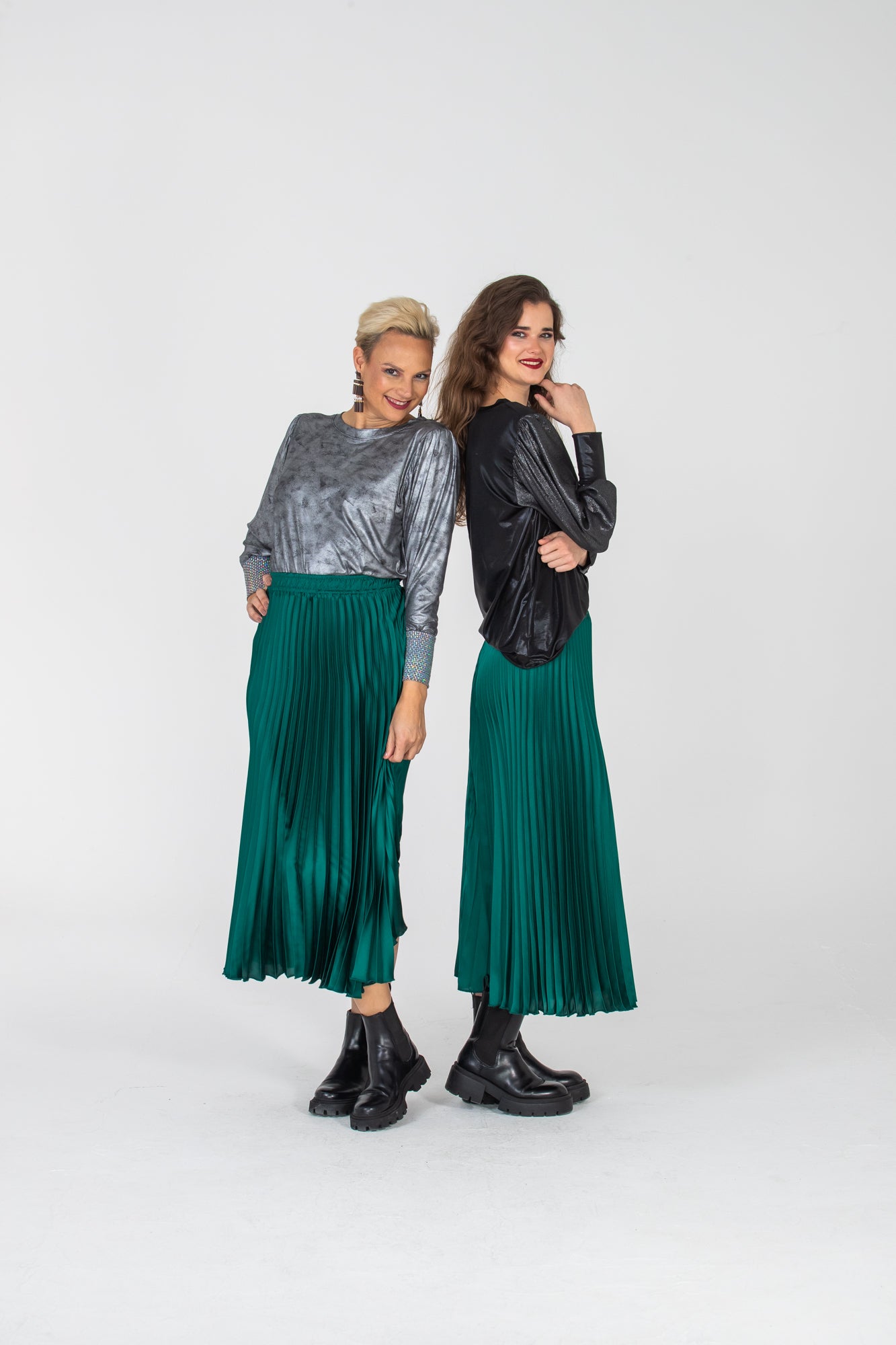 Paros Winter Puff Tee - Silver & Sequins