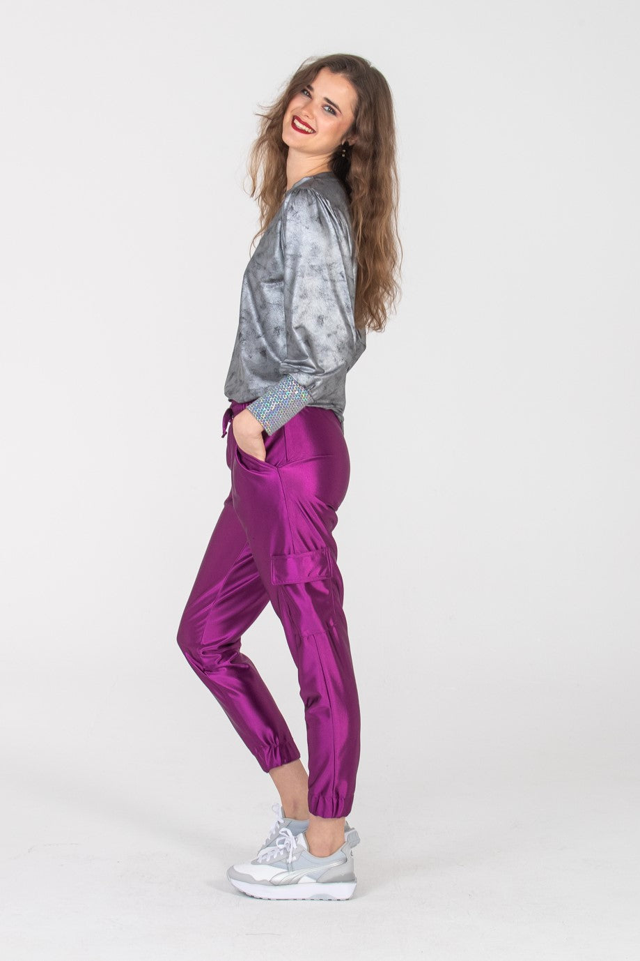 Paros Winter Puff Tee - Silver & Sequins