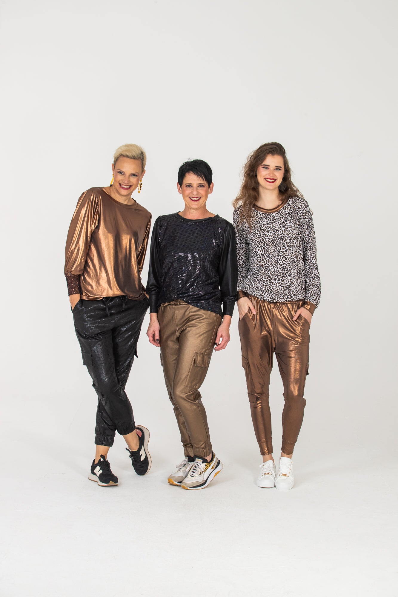 Paros Winter Puff Tee - Bronze & Sequins