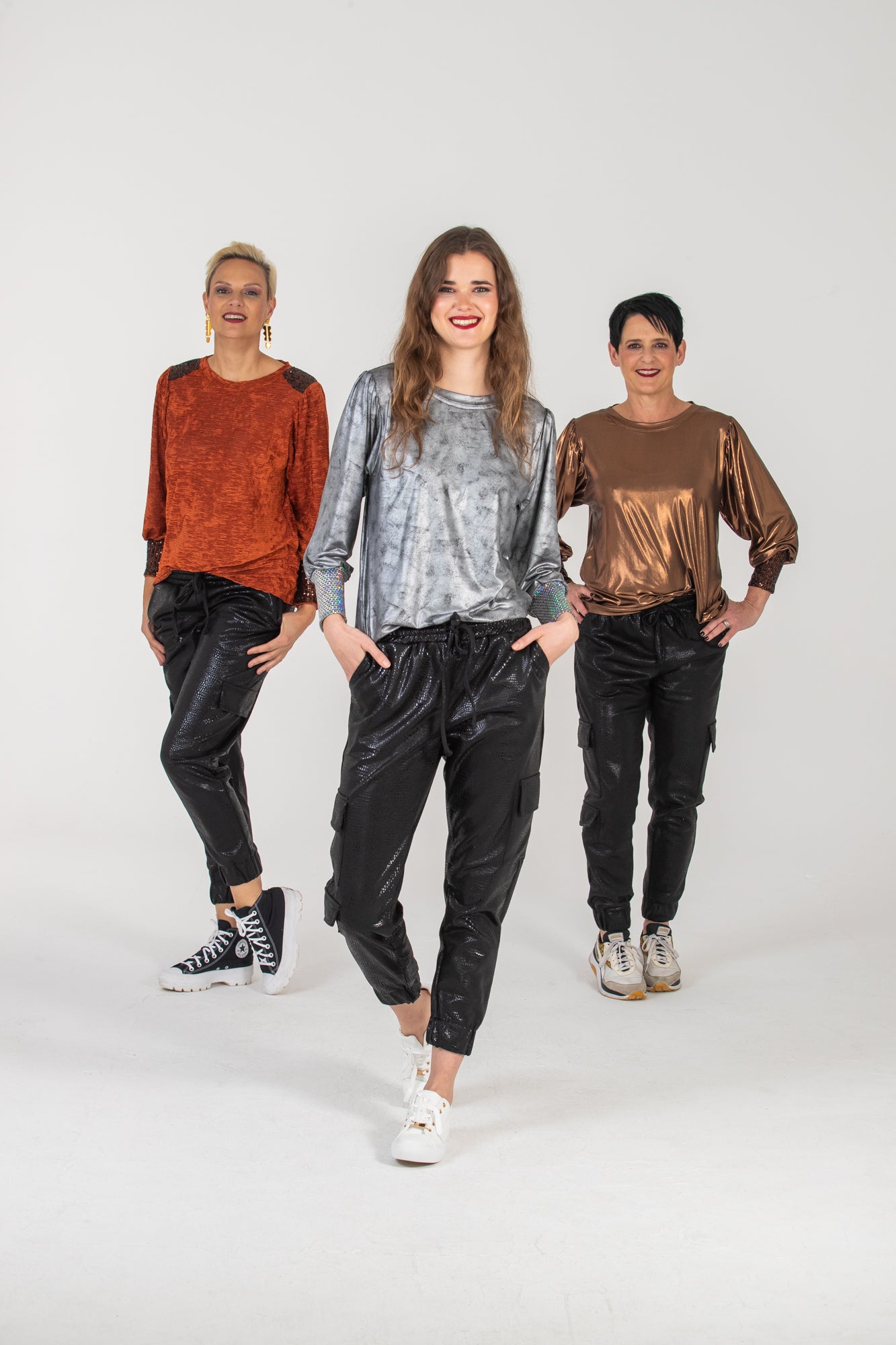 Paros Winter Puff Tee - Silver & Sequins