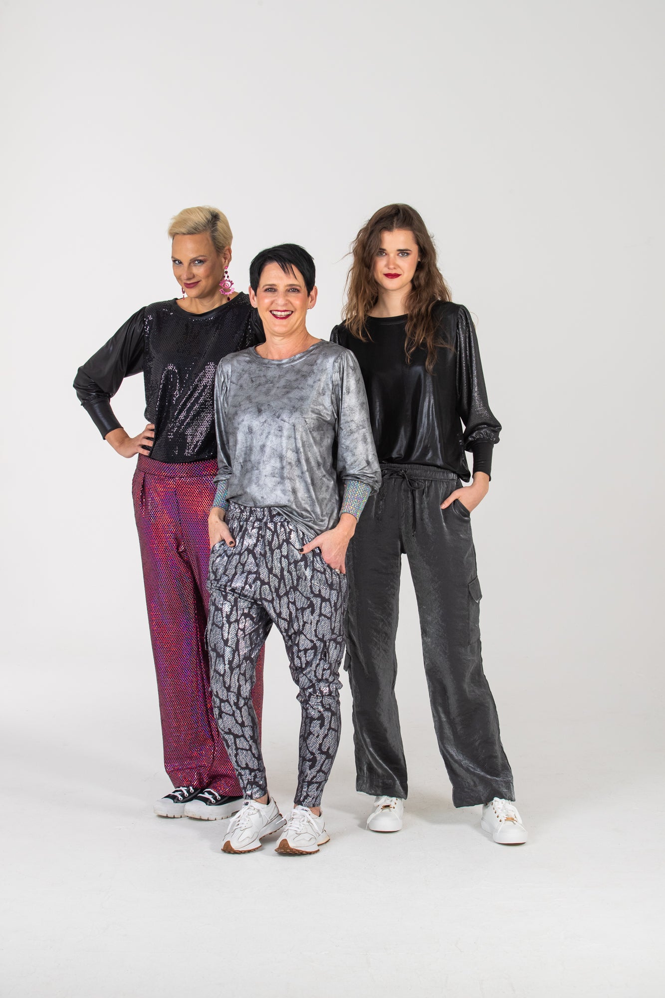 Paros Winter Puff Tee - Silver & Sequins