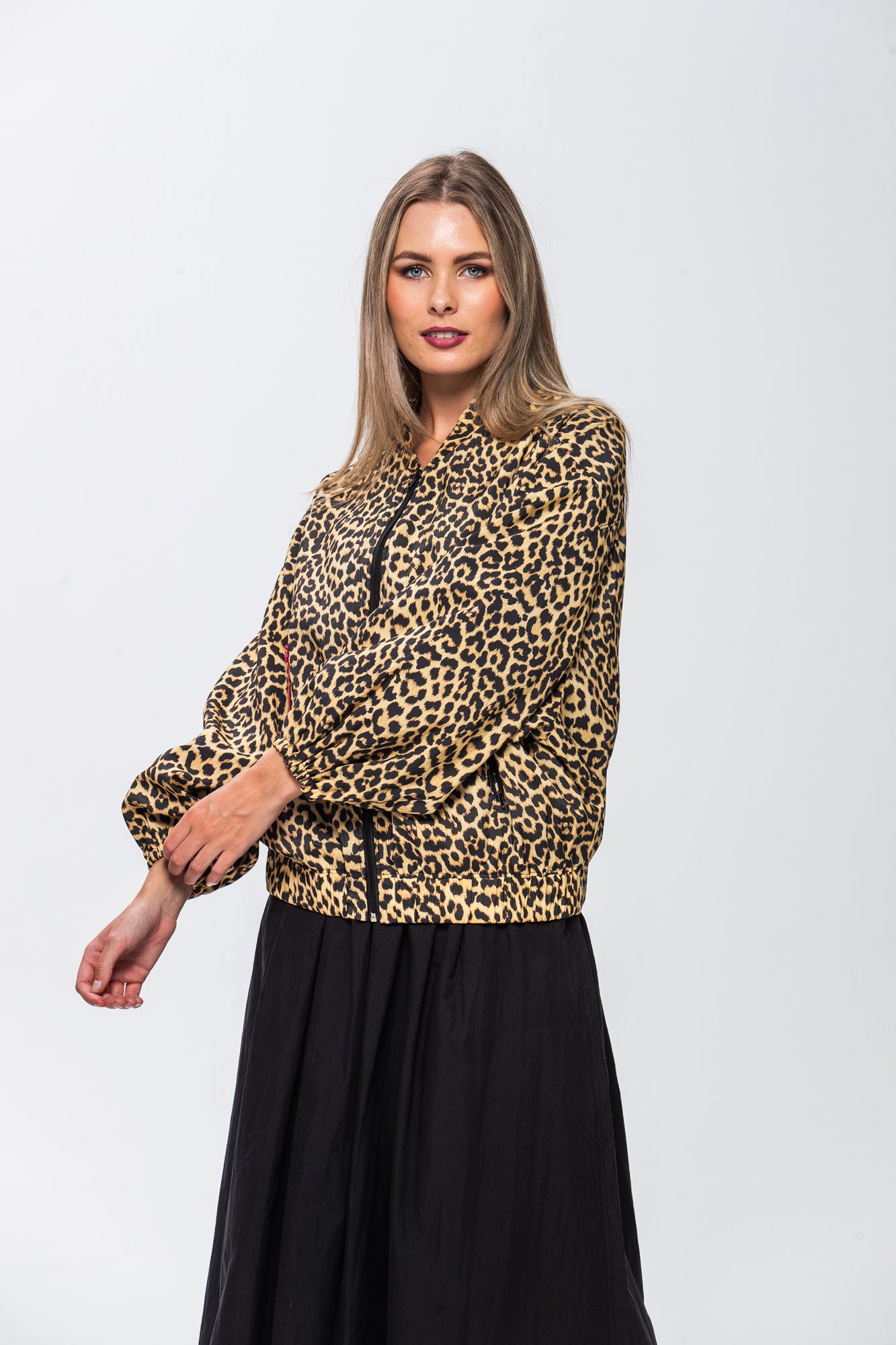 Josephine Bomber Jacket - Animal Print