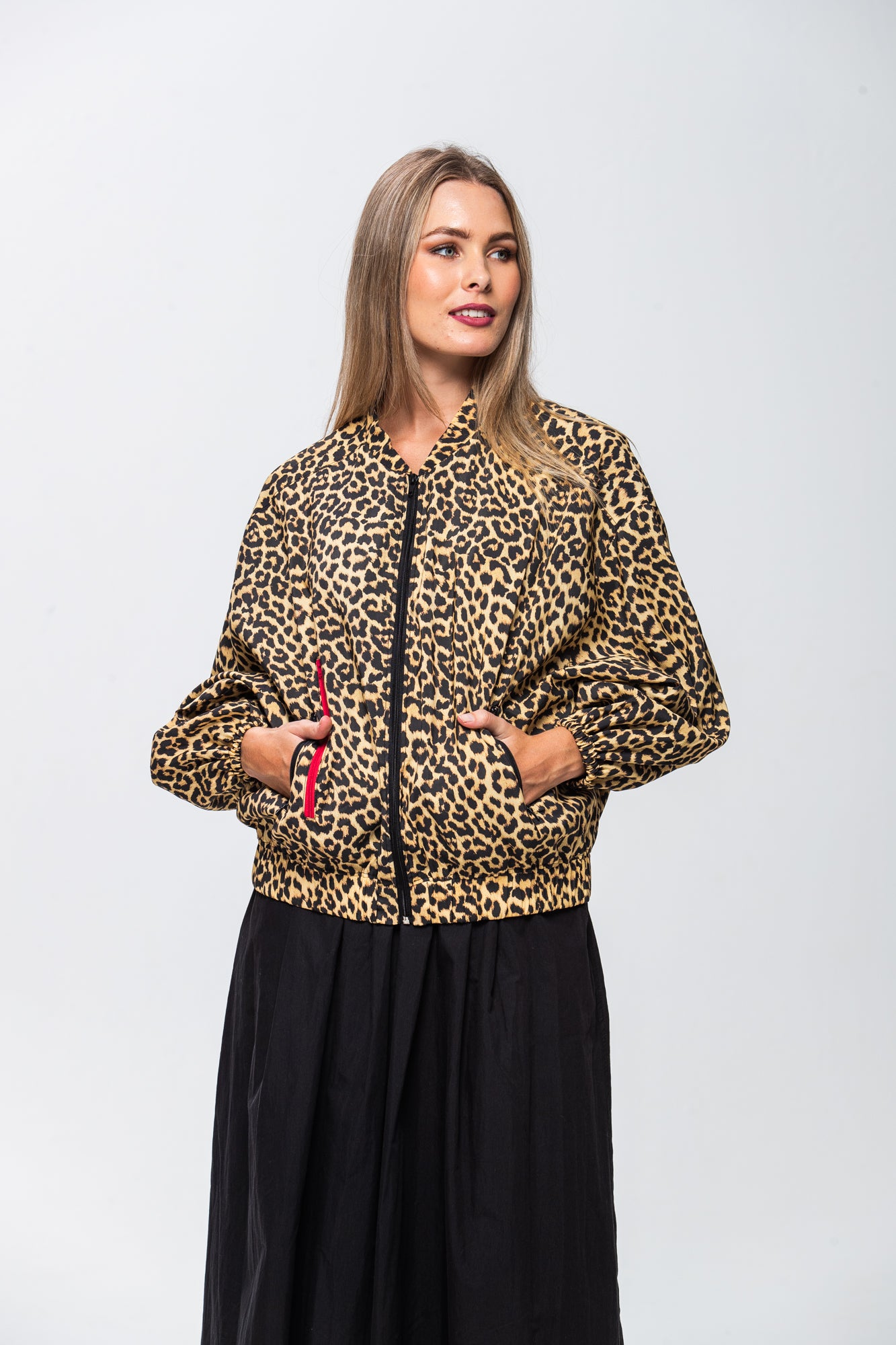 Josephine Bomber Jacket - Animal Print