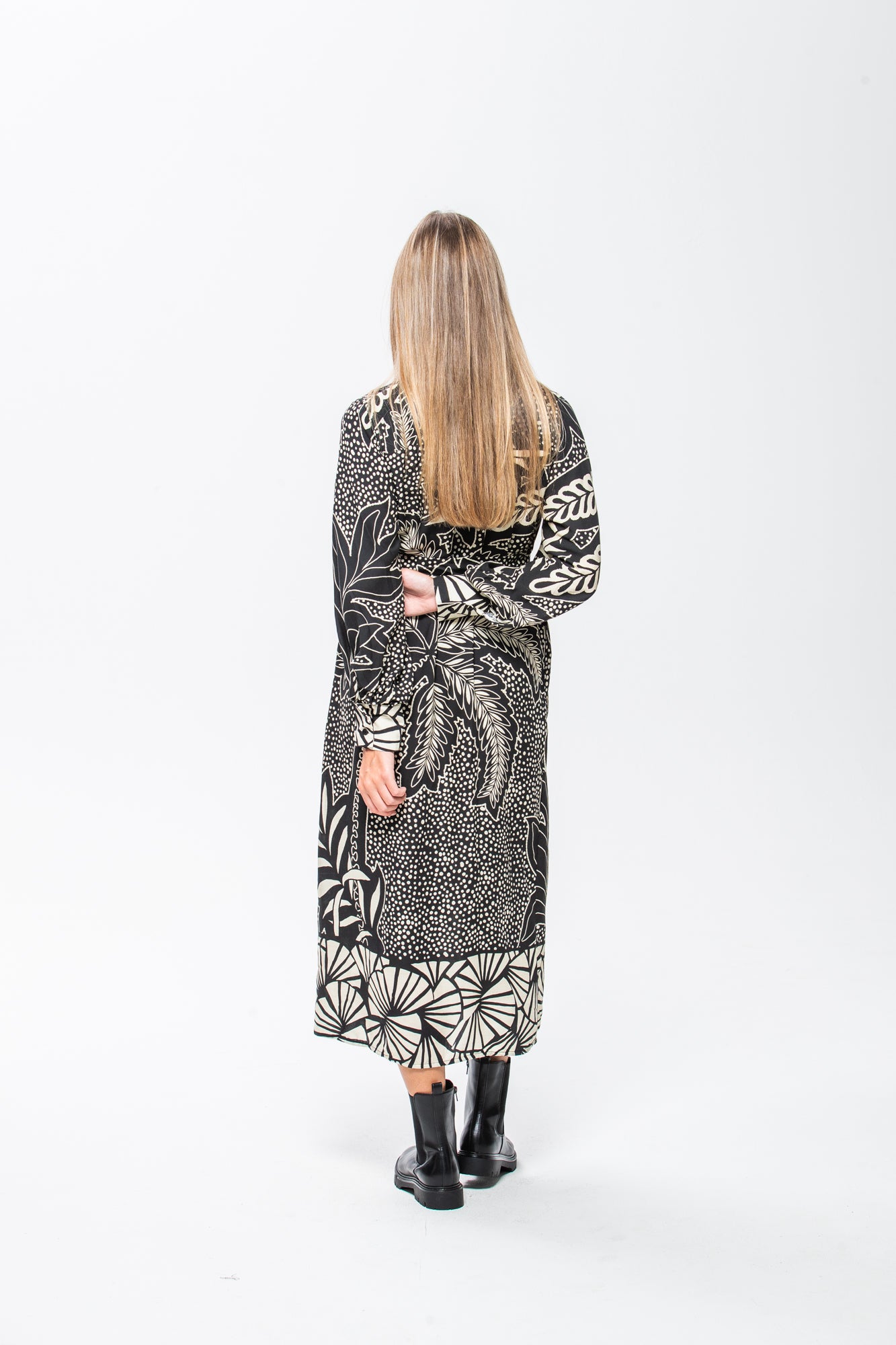 Stella Dress - Black & White