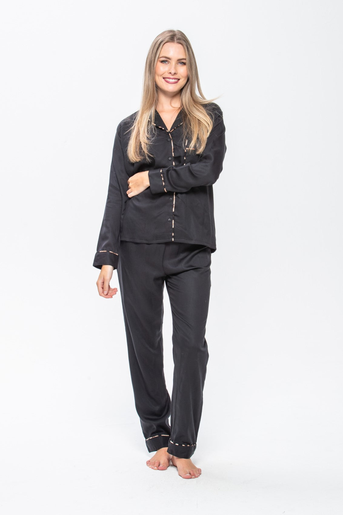 Long Pyjama Set - Black