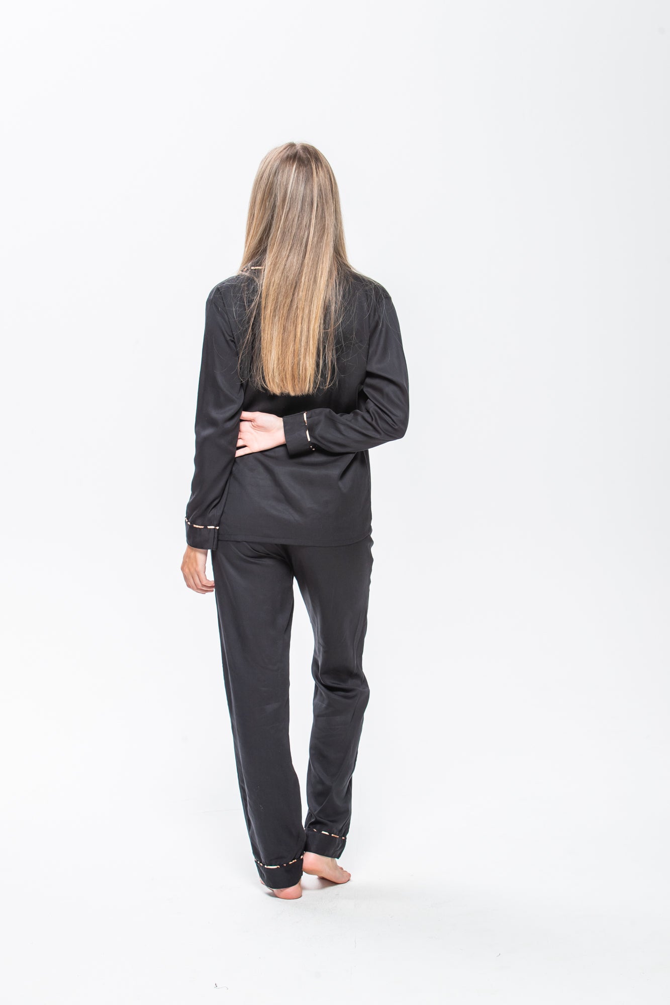 Long Pyjama Set - Black