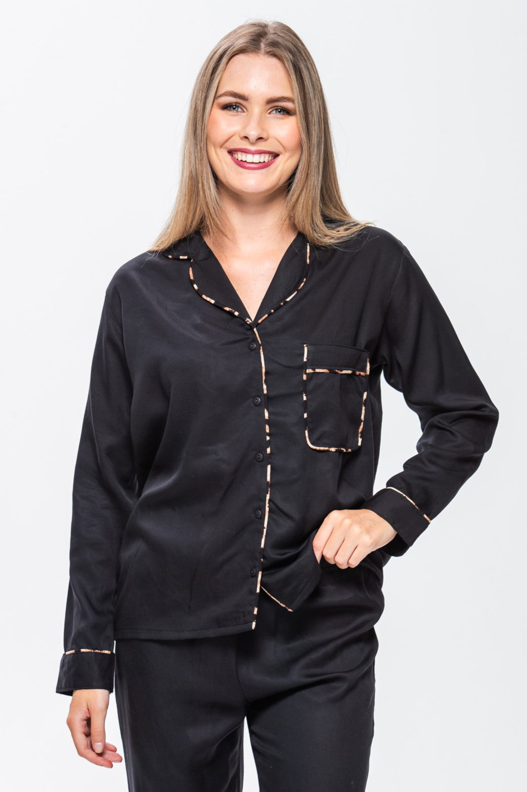 Long Pyjama Set - Black